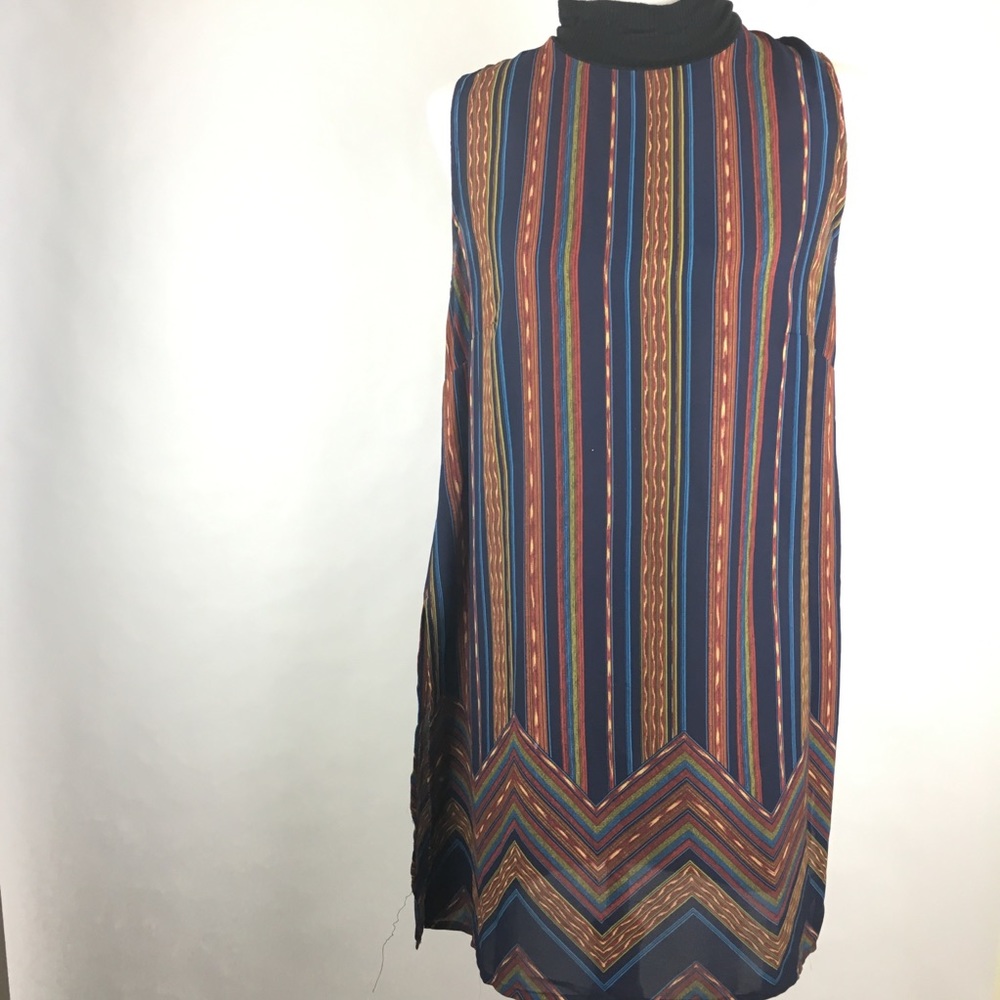 Bobeau Multicolor Striped Dress